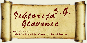 Viktorija Glavonić vizit kartica